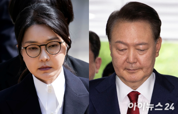 윤석열 전 대통령 부인 김건희 씨가 지난달 12일 오후 서울 서초구 서울중앙지방법원에서 열린 구속 전 피의자 심문(영장실질심사)을 마치고 법원을 나서고 있다. [사진=사진공동취재단]