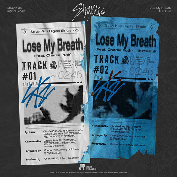 스트레이키즈 'Lose My Breath' 트랙리스트 [사진=JYP엔터테인먼트]