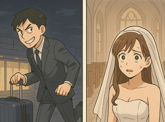 결혼하자는 약속을 한 여성과 그 가족에게 약 6억원을 편취하고 예식 당일 하루 전 해외로 달아난 30대 남성이 징역 4년을 선고받았다 [사진=챗GPT]