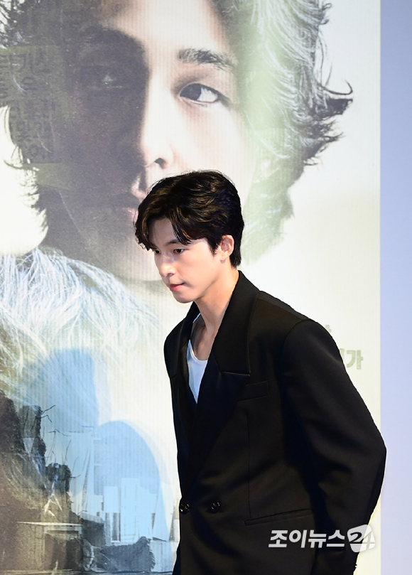 배우 홍경이 1일 오후 서울 송파구 롯데시네마 월드타워점에서 열린 영화 '콘크리트 마켓'(감독 홍기원) 언론시사회에 참석하고 있다. [사진=정소희 기자]