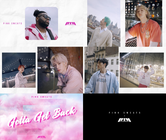 피원하모니와 핑크스웨츠 협업한  컬래버 신곡 'Gotta Get Back' 뮤직비디오 티저 [사진=FNC엔터테인먼트]
