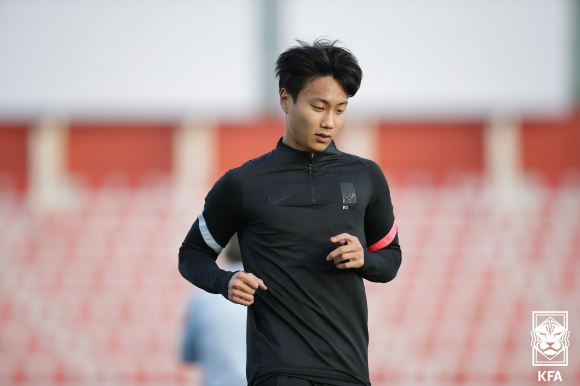 백승호가 코로나19 확진으로 대표팀에서 소집 해제됐다. [사진=대한축구협회(KFA)]
