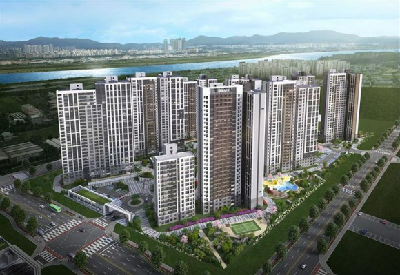 풍무역세권 수자인 그라센트 1차 조감도 [사진=BS한양]