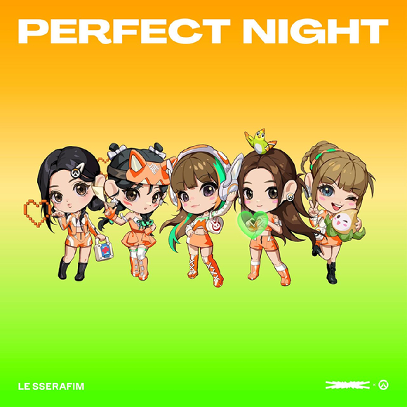 르세라핌 ‘Perfect Night (for FEARNOT)’ 음원 커버 [사진=쏘스뮤직]