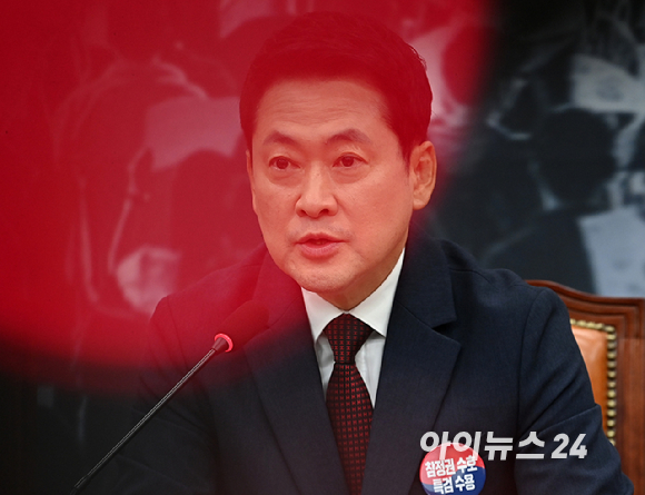 장동혁 국민의힘 당대표가 29일 서울 여의도 국회에서 열린 최고위원회의에서 발언하고 있다. [사진=곽영래 기자]