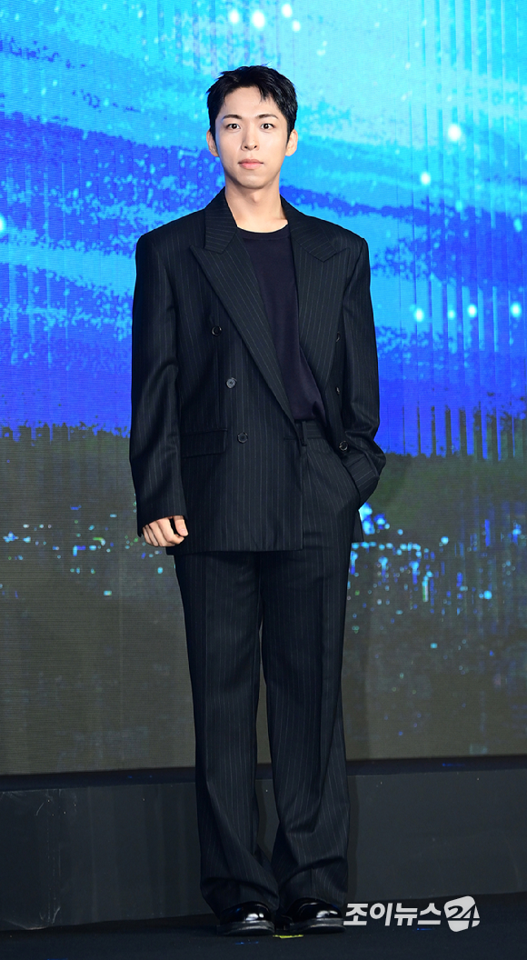 배우 주종혁이 2일 오전 서울 종로구 포시즌스 호텔에서 진행된 디즈니 플러스 오리지널 시리즈 '북극성' 제작발표회에 참석하고 있다. [사진=정소희 기자]