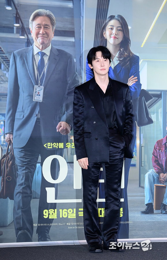배우 김준한이 4일 오후 서울 CGV 용산아이파크몰에서 열린 영화 '인턴'(감독 김도영) 언론시사회에 참석하고 있다. [사진=정소희 기자]