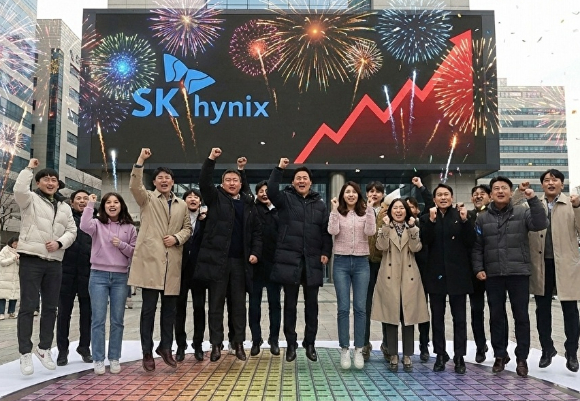 SK하이닉스 주가 상승 이미지 [사진=제미나이 AI 생성 이미지]