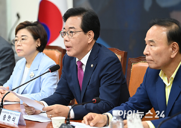 송언석 국민의힘 비상대책위원장 겸 원내대표가 24일 국회에서 열린 비상대책위원회의에서 발언하고 있다. [사진=곽영래 기자]