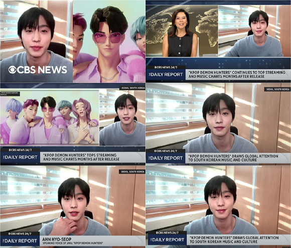 안효섭, 韓배우 최초 美 CBS 뉴스 출연⋯글로벌 위상 입증