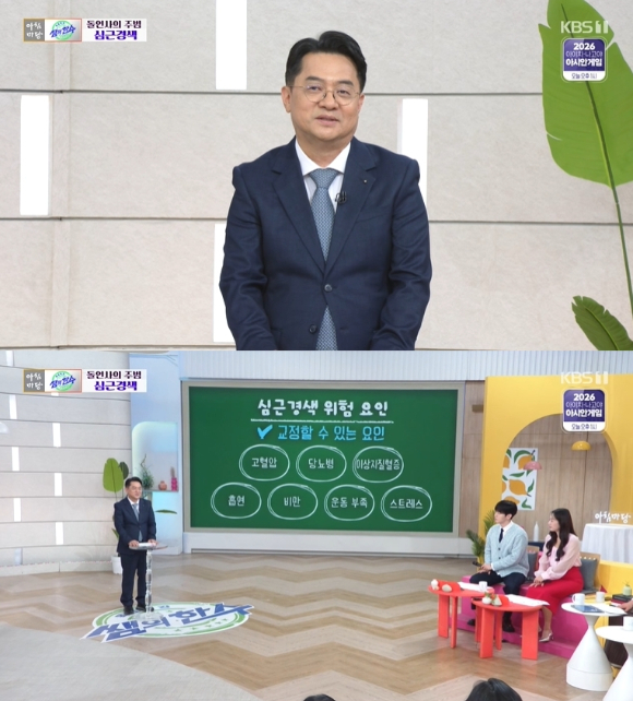 '아침마당' 홍영준 교수 "심근경색, 골든타임 가장 중요…2시간 내 치료해야"