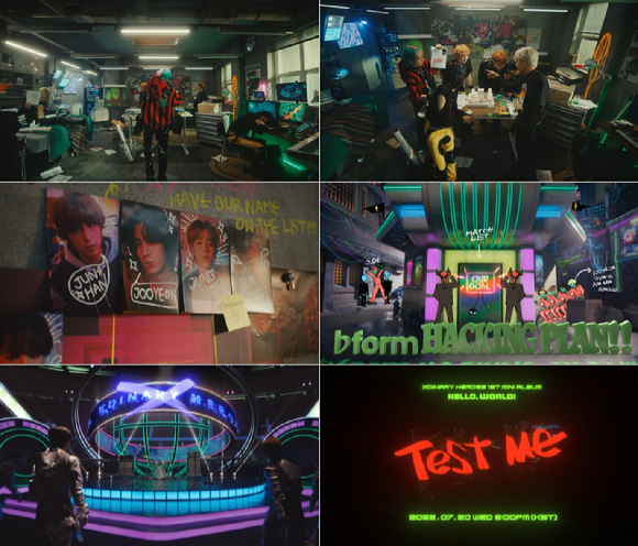 엑스디너리 히어로즈 '테스트 미' 뮤직비디오 티저 [사진=JYP엔터테인먼트]