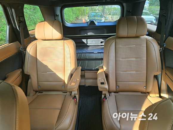 현대차 '디 올 뉴 팰리세이드' 하이브리드 정측면. [사진=김종성 기자]