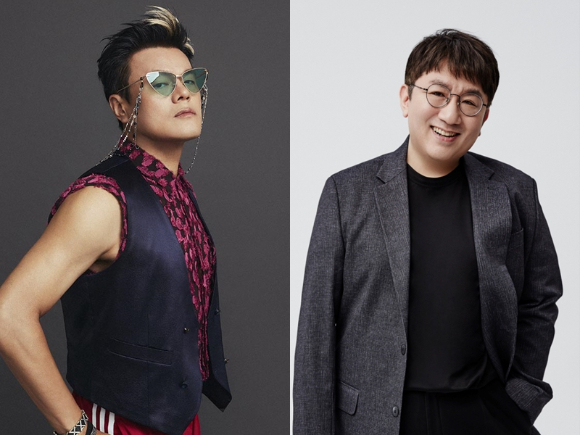 박진영, 방시혁 프로필 사진 [사진=JYP엔터테인먼트, 하이브]