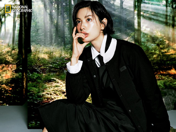 내셔널지오그래픽 어패럴 모델로 배우 나나가 선정됐다. [사진=더네이쳐홀딩스]