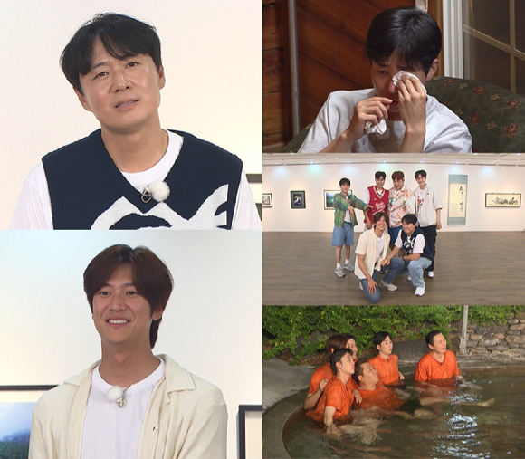 '1박2일' 연정훈-나인우가 하차를 앞두고 눈물을 흘리고 있다. [사진=KBS]