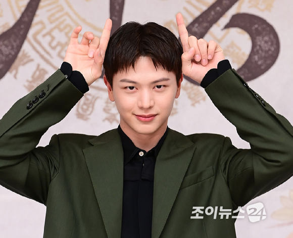 배우 육성재가 17일 오후 서울 양천구 목동 SBS 사옥에서 진행된 SBS 새 금토드라마 '귀궁' 제작발표회에 참석하고 있다. [사진=정소희 기자]