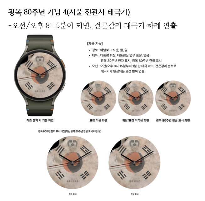 광복 80주년 기념 5(김구 서명문 태극기) [사진=대통령실. DB 및 재판매 금지]