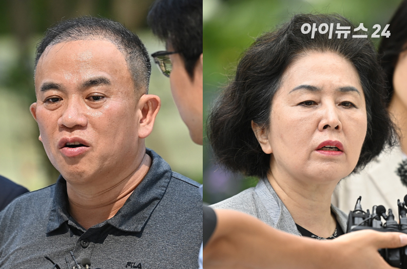 정치브로커와 명태균씨와 김영선 국민의힘 의원. 검찰은 두 사람을 정치자금법 위반혐의로 기소했으나 창원지법 형사4부(재판장 김인택)는 5일 두 사람에 대해 무죄를 선고했다. 다만, 재판부는 명씨가 검찰 수사 과정에서 처남을 시켜 휴대전화를 은닉하게 하는 등 증거를 은닉하고 이를 교사한 혐의에 대해서는 유죄로 인정하고 징역 6월에 집행유예 1년을 선고했다. [사진=곽영래 기자]