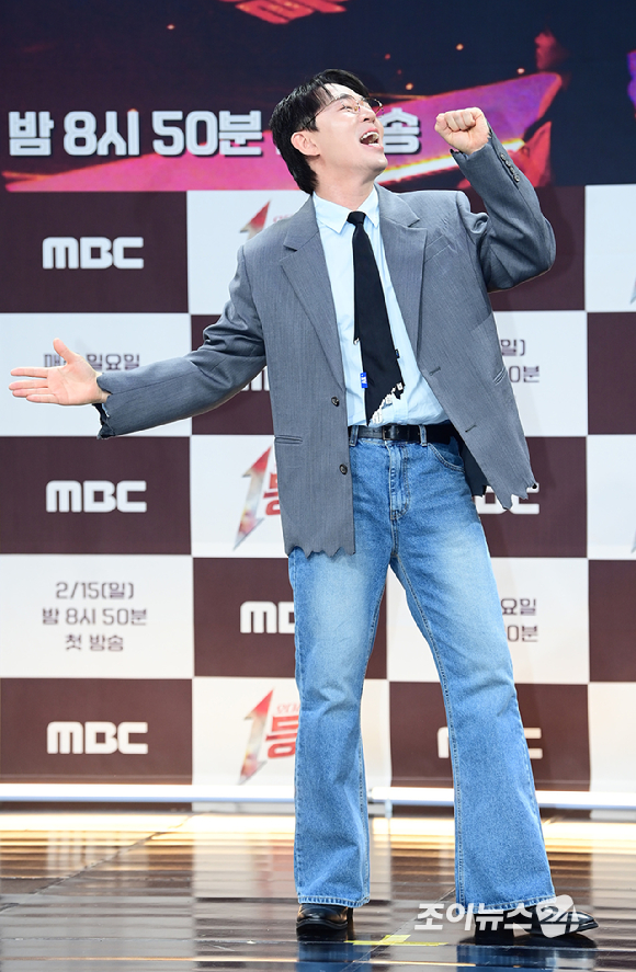 방송인 붐이 11일 오전 서울 마포구 상암동 MBC에서 열린 MBC 새 오디션 예능프로그램 '1등들' 제작발표회에 참석하고 있다. [사진=정소희 기자]