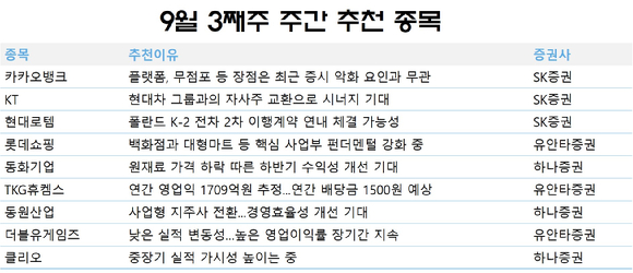 국내 증권사들이 중장기 실적 가시성이 높아지고 있는 기업에 관심 가질 것을 추천했다. [사진=각 사]