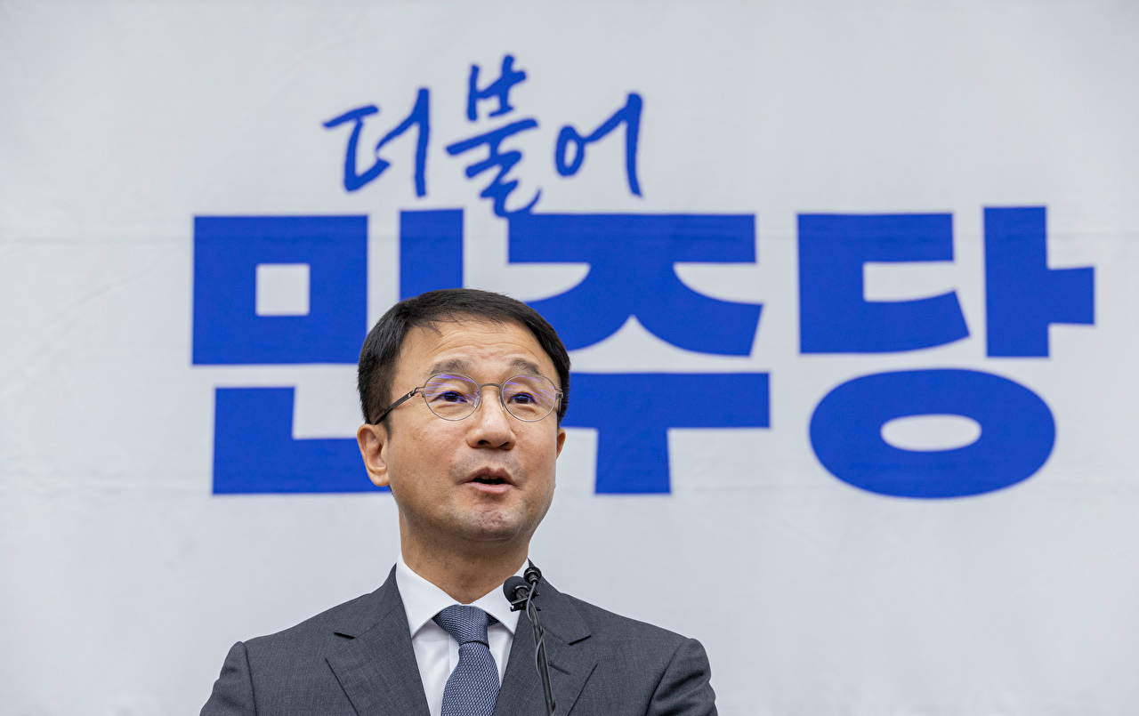 더불어민주당 한병도 당 대표 직무대행 겸 원내대표가 20일 국회에서 열린 의원 총회에서 발언하고 있다. 2026.7.20 [사진=연합뉴스]