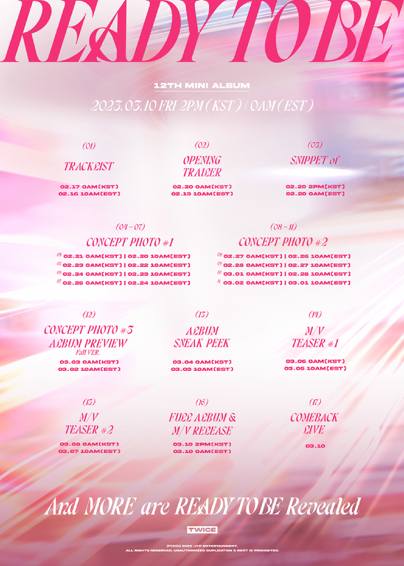 트와이스 컴백 타임테이블 [사진=JYP엔터테인먼트]