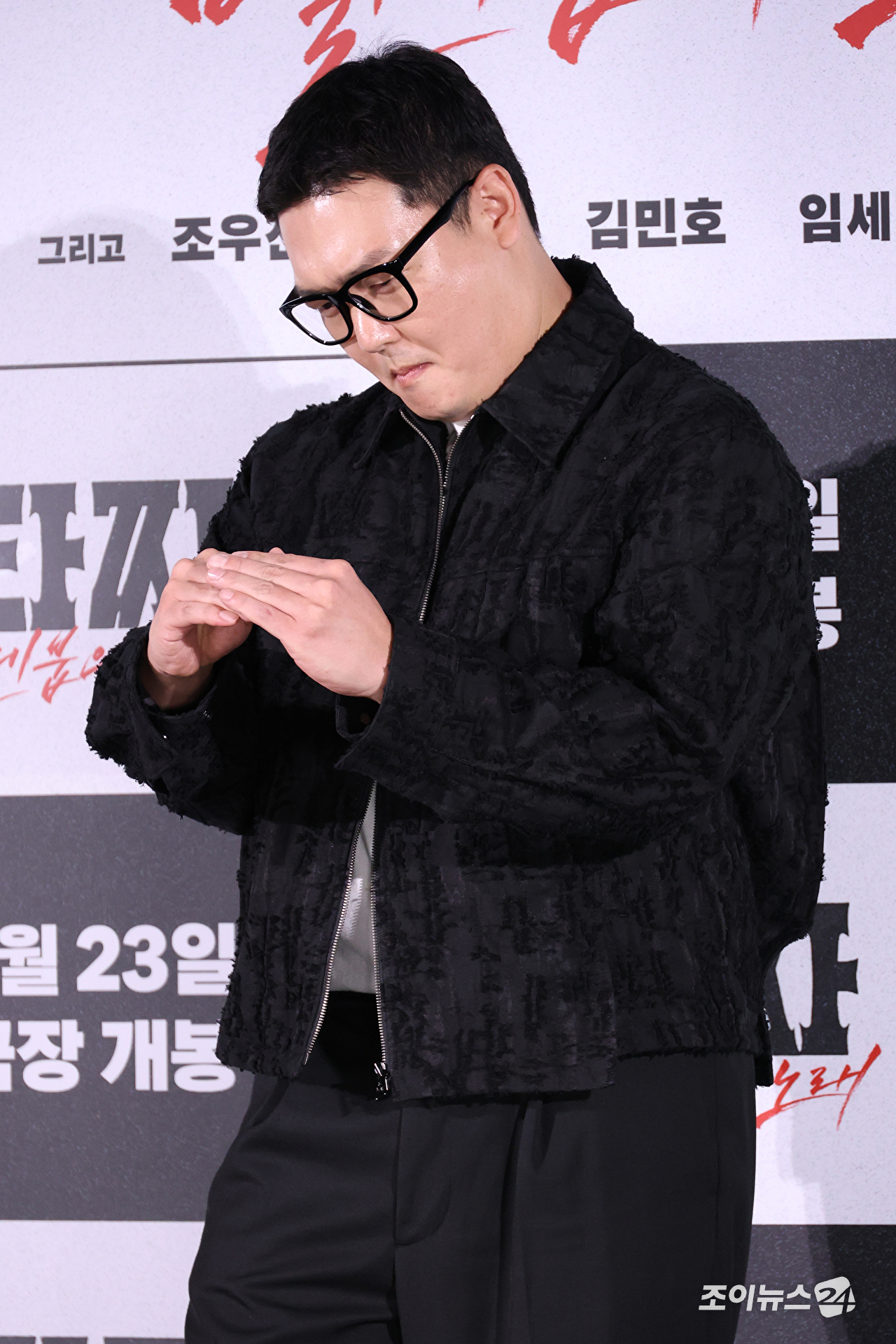 배우 김민호가 18일 서울 용산구 CGV용산아이파크몰점에서 진행된 영화 '타짜: 벨제붑의 노래'(감독 최국희) 제작보고회에 참석해 포즈를 취하고 있다. [사진=문수지 기자]