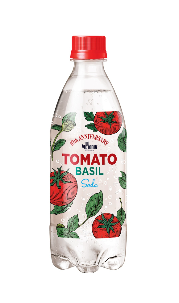 웅진식품의 '더 빅토리아 토마토 바질 소다' [사진=웅진식품]