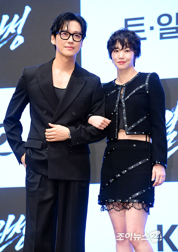 배우 남궁민-이설-이상희-김대명이 1일 오후 서울 구로구 신도림동 더세인트에서 열린 KBS 2TV 새 토일 미니시리즈 '결혼의 완성' 제작발표회에 참석하고 있다. [사진=정소희 기자]
