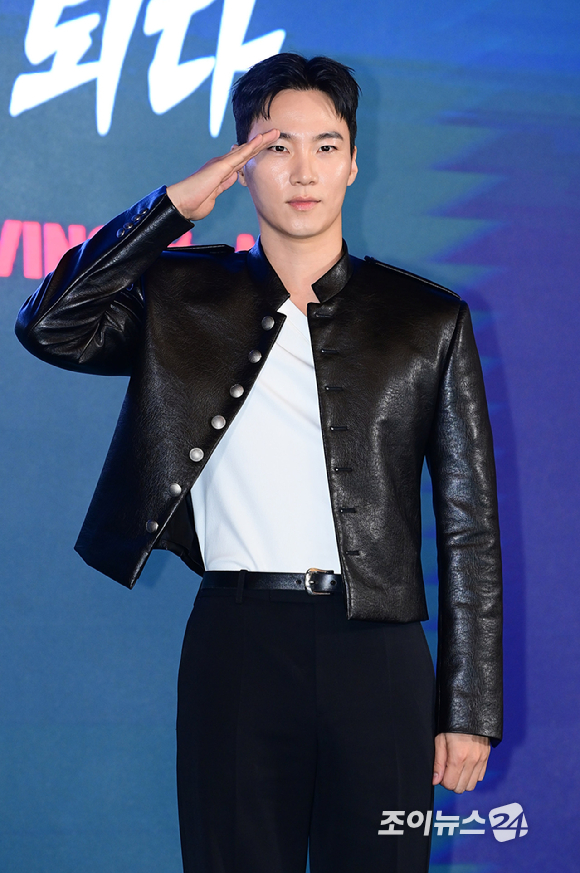 배우 이홍내가 6일 오후 서울 광진구 풀만 앰배서더 서울 이스트폴에서 열린 티빙 오리지널 '취사병 전설이 되다' 제작발표회에 참석하고 있다. [사진=정소희 기자]
