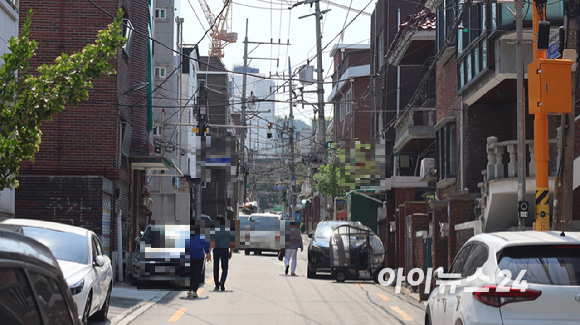 서울의 한 빌라 밀집 거리 [사진=이수현 기자]