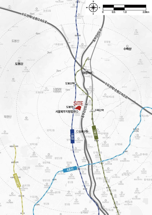 도봉역과 수락산역 인근 성균관대 야구장 대상지구 이미지. [사진=한국토지주택공사(LH)]