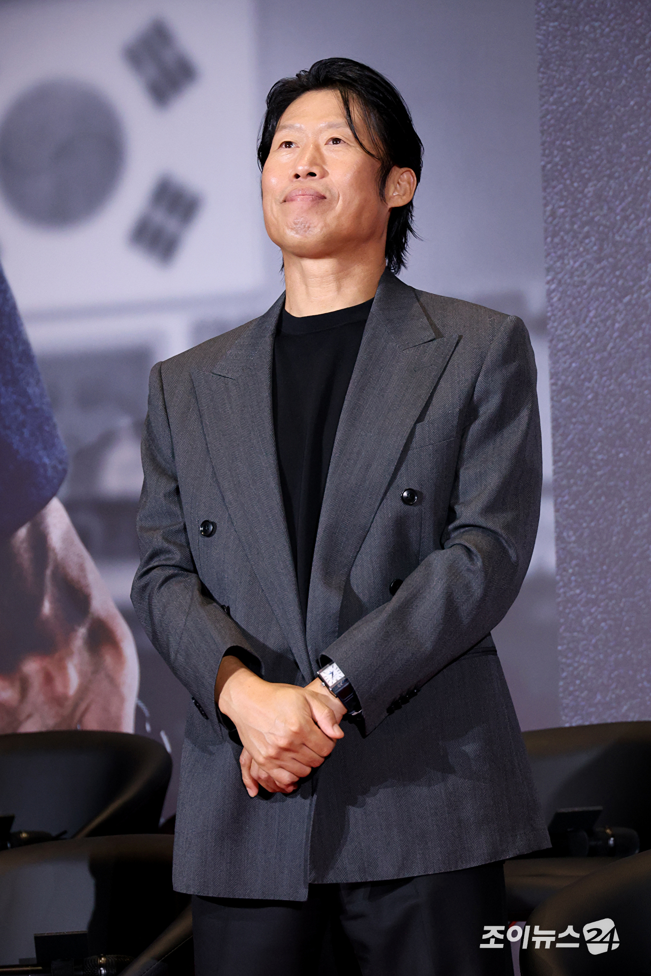 배우 유해진이 31일 서울 강남구 삼성동 메가박스 코엑스점에서 진행된 영화 '암살자(들)'(감독 허진호) 쇼케이스에 참석하고 있다. [사진=문수지 기자]