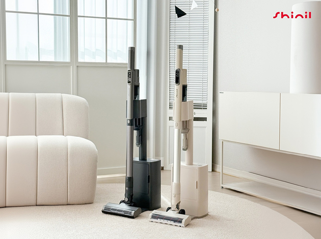 신일전자는 '신일 스테이션 무선 청소기'를 출시했다. [사진=신일전자]