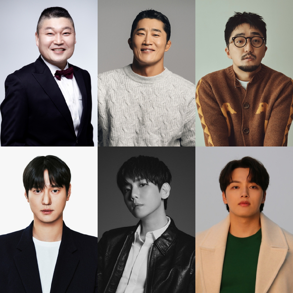 강호동, 김동현, 유병재, 고경표, 백현, 여진구가 '대탈출'에 출연한다. [사진=각 소속사]