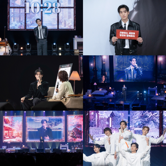 배우 박서함이 팬비팅을 통해 팬들을 만나고 있다. [사진=앤피오]