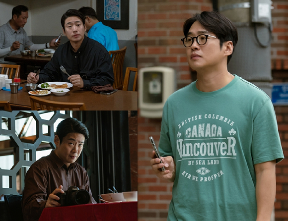 배우 안재홍이 티빙 새 오리지널 시리즈 'LTNS'에서 부드러운 겉모습과 달리 내면엔 분노를 품고 사는 '사무엘' 역 촬영을 하고 있다. [사진=티빙(TVING)]