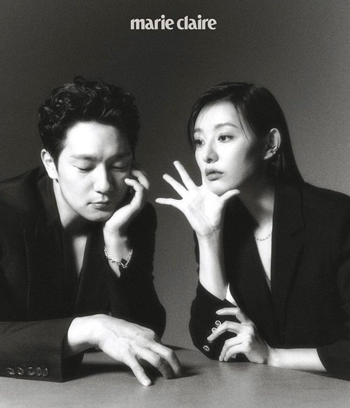 손석구 김지원이 화보 촬영을 진행했다. [사진=마리끌레르 인스타그램]