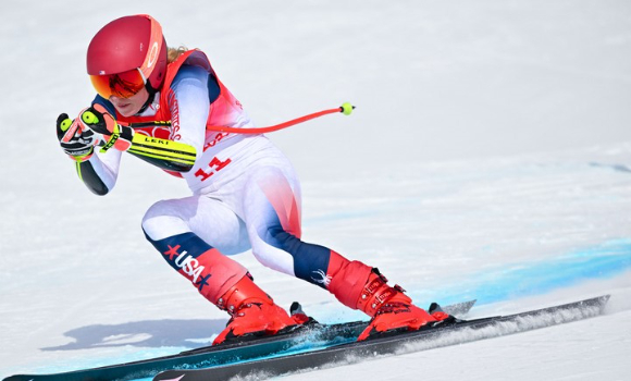 여자 알파인 스키 간판스타로 꼽히는 미케일라 시프린(미국)은 11일 열린 슈퍼대회전 경기에서 완주를 했지만 9위에 머물렀다. [사진=뉴시스]