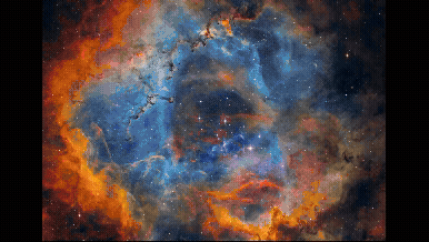 대상을 받은 '장미의 심장, 황금빛 물결의 파동(김슬우)'. [사진=천문연]