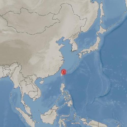 대만 이란현 남쪽서 규모 5.0 지진 [사진=기상청]