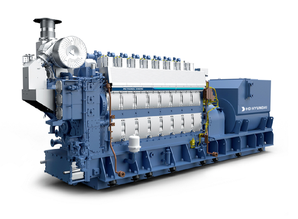 HD현대중공업의 '힘센(HiMSEN) 메탄올 엔진'. [사진=HD현대중공업]