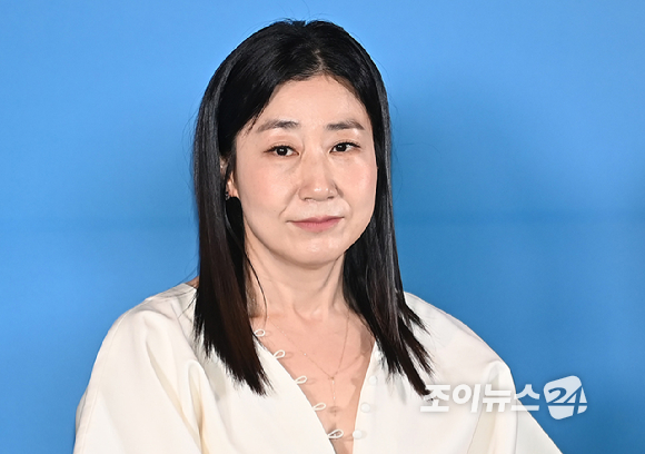 배우 라미란이 26일 오후 서울 용산구 CGV용산아이파크몰에서 영화 ‘하이파이브’ 언론시사회에 참석하고 있다. [사진=곽영래 기자]