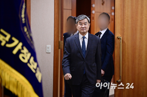 조태용 국정원장이 29일 오전 서울 내곡동 국정원에서 열린 국회 정보위 국정원 국정감사에 참석하고 있다. [사진=곽영래 기자]