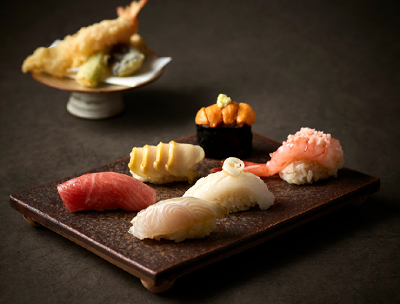 아리아께 모둠스시. [사진=신라호텔]