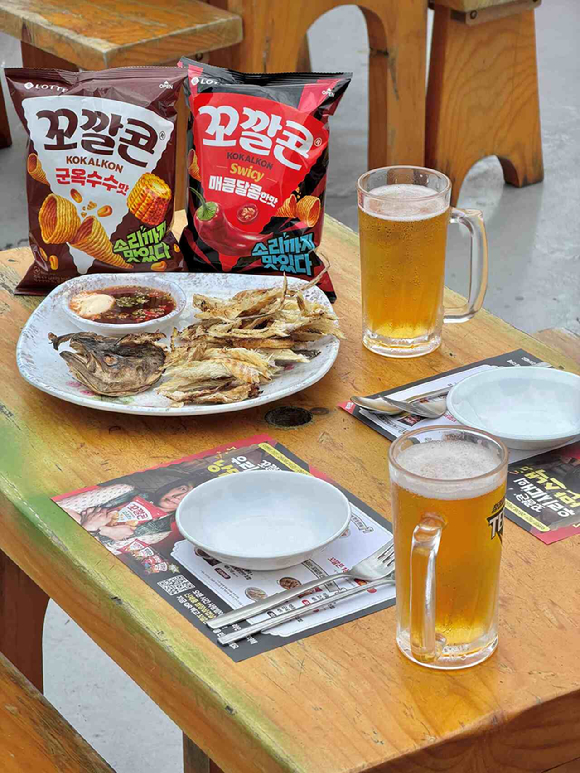 꼬깔콘X만선호프 메뉴 사진. [사진=롯데웰푸드]