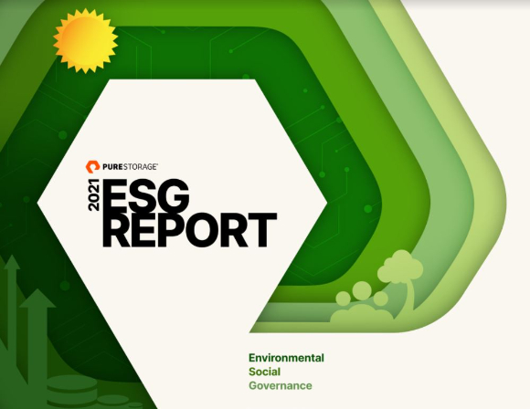 퓨어스토리지 ESG 보고서 표지 [사진=퓨어스토리지]