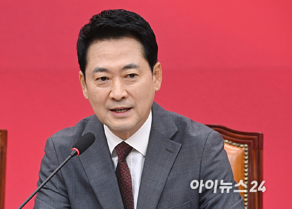 장동혁 국민의힘 당대표가 31일 서울 여의도 국회에서 열린 최고위원회의에서 발언하고 있다. [사진=곽영래 기자]