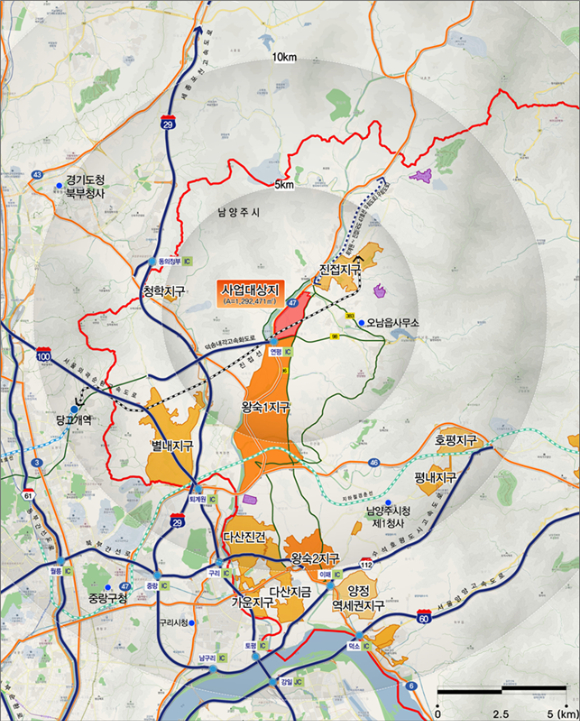 남양주진접2 위치도. [사진=LH]